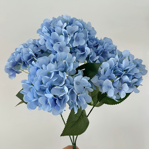 Hot Sale Cheap Realistic <b>Artificial</b> <b>Flower</b> 48cm Height 5 Heads Silk Hydrangea Wedding Decoration <b>Artificial</b> <b>Flowers</b> - Product Image 6