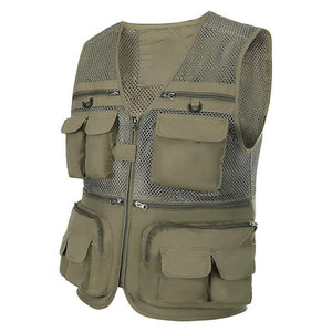 Chaleco de Caza Personalizado con Logotipo, Hecho de Poliéster, con Múltiples Bolsillos, Ropa de Caza para Exteriores, Chaleco de Caza para Hombre en Oferta - Product Image 1