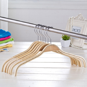 Cintres en bois en gros à double niveau, écologiques, multifonctionnels, antidérapants, durables, avec logo personnalisé pour armoire et magasin de vêtements - Product Image 2