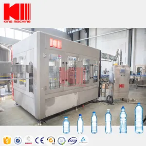Máquina automática de engarrafamento de água 10000BPH 24 cabeças para fábrica de água mineral