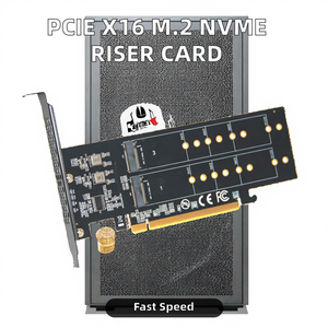 PCIe kartu ekspansi SSD 4.0 X16 ke Quad NVMe M.2-4 Port M.2 adaptor dengan Heatsink untuk PC Desktop - Product Image 2