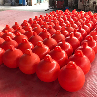 Bouée flottante en polyéthylène pour bateau, barrière flottante marine, bouée de natation, bouée sphérique en plastique, fabriquée en Chine