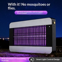 Nouvelle lampe anti-moustiques à piles avec contrôle intelligent de la lumière pour usage domestique, bureau, restaurant, sur table ou murale