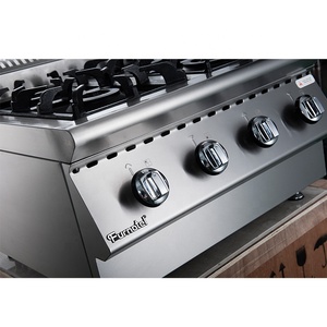 <span class=keywords><strong>Cucina</strong></span> commerciale piano Cottura Fornello A Gas Gamma <span class=keywords><strong>4</strong></span> Bruciatore Senza Forno - Product Image 4
