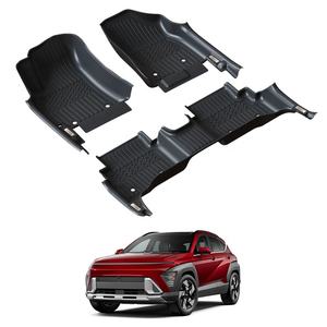 Commercio all'ingrosso della fabbrica tappetini TPE 5D copertura completa con davanzale della porta laterale tappeto TXR Auto accessori interni per <span class=keywords><strong>Hyundai</strong></span> <span class=keywords><strong>Kona</strong></span> 2024- - Product Image 4