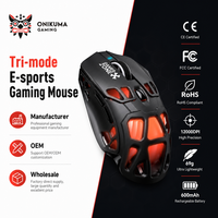ONIKUMA Private Label Wireless Gaming Mouse DM09 RGB Charging Dock Mouse Esports Ringan OEM ODM