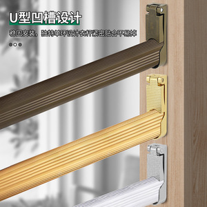 Zinc Alloy Flip Top <b>Clothes</b> <b>Rack</b> Holder 16 Inch Wall Mount Detachable Gold Wardrobe Hardware Accessory - Product Image 5