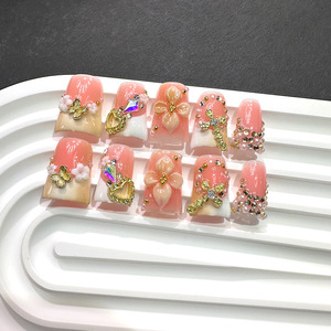 Uñas Postizas <span class=keywords><strong>de</strong></span> Última Moda, Color Duckbill, <span class=keywords><strong>de</strong></span> la Mejor Calidad, Hechas a Mano, para Chicas - Product Image 5