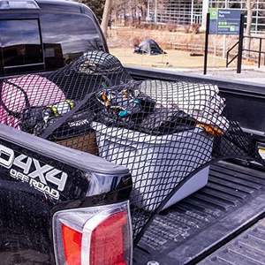 ATLI 고탄성 4 'x 4' 나일론 화물 그물 12 + 구획 트럭 침대 메쉬 주최자 일일 조명 스트레칭 7 'x 7' (단일 - Product Image 4