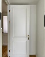 Portes intérieures de chambre à coucher en bois massif modernes, isolation phonique 28-32dB, couleurs personnalisées finies pour hôtels, appartements, villas