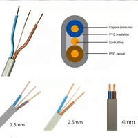 Elektrokabel BS6004 6242y Grau Elektrische Leitungen 1,5 Twin and Earth TPS Flach PVC Kupfer 2,5mm Twin and Earth Kabel