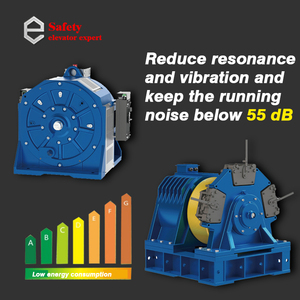 Produsen <span class=keywords><strong>China</strong></span> Lift Penumpang Komersial Cepat 6.0 m/s Penggerak Traksi Tanpa Gigi Baja Tahan Karat Kebisingan Rendah Mewah - Product Image 3