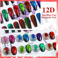 Kit professionnel de vernis gel UV magnétique 7,5 ml pour ongles, effet œil de chat français, conçu spécialement pour usage en salon et DIY, vente en gros en flacon