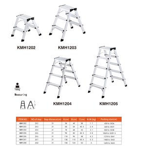 Échelle escamotable en aluminium <span class=keywords><strong>2</strong></span>-8 <span class=keywords><strong>marches</strong></span>, anti-rouille, capacité de charge 150 kg, portable pour la maison et la salle de bain, entretien et bricolage - Product Image 6