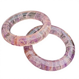 Pulseras de Resina Modernas de la Mejor Calidad, Brazaletes Acrílicos Coloridos para Mujer, Joyería Unisex, Accesorio de Moda para Boda - Product Image 5