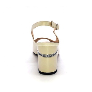 De alta calidad de piel de oveja de moda correa de tobillo mujer peces boca sandalias - Product Image 5