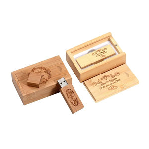 Pendrive Usb de madera con logotipo láser personalizado, unidad Flash Usb de madera, 1GB, 2GB, 4GB, 8GB, 16GB, 32GB, 64GB, 128GB - Product Image 3