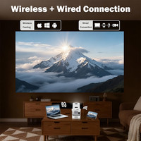 Projecteur vidéo intelligent 260 ANSI 720P avec applications intégrées, lecteur multimédia numérique Ultra-HD, home cinéma, projecteurs portables, OEM TV BOX