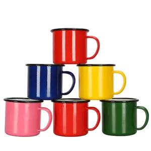 Sublimación taza <span class=keywords><strong>de</strong></span> esmalte logotipo personalizado Metal Camping en blanco amarillo personalizado café <span class=keywords><strong>de</strong></span> alta calidad <span class=keywords><strong>al</strong></span> <span class=keywords><strong>por</strong></span> <span class=keywords><strong>mayor</strong></span> taza <span class=keywords><strong>de</strong></span> <span class=keywords><strong>Navidad</strong></span> moteada - Product Image 1
