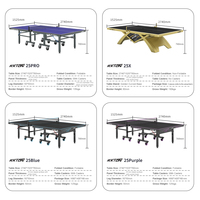 Table de ping-pong Loki Professional 25Pro approuvée par l'ITTF, 25 mm, table de tennis de table en HDF avec roulettes silencieuses pour la compétition