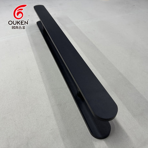OUKEN Fábrica Venta caliente Clásico Estilo antiguo Acero inoxidable Arena Negro <span class=keywords><strong>Manija</strong></span> de la <span class=keywords><strong>puerta</strong></span> para cuarto de ducha, <span class=keywords><strong>Manija</strong></span> de la <span class=keywords><strong>puerta</strong></span> de vidrio del baño - Product Image 1
