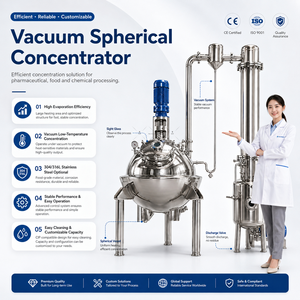 Évaporateur sphérique Ace avec agitateur à grattoir pour la concentration de sauces, de sauce soja et d'extrait de levure - Product Image 4