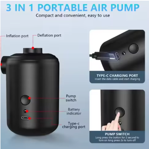 Pompe à air miniature d'extérieur 3600 mAh à <span class=keywords><strong>prix</strong></span> de gros pour sacs de rangement sous vide et bouées de natation pour le voyage et le camping (plastique) - Product Image 2