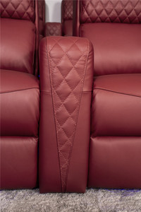 Venta caliente sofá reclinable rojo <span class=keywords><strong>real</strong></span> Napa cuero cine asientos asiento privado lujo eléctrico Cine en Casa sillas reclinables - Product Image 5
