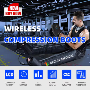 Bottes de compression pneumatique intermittente personnalisées en usine, manchons de récupération réglables, masseur de pressothérapie pour la circulation - Product Image 6