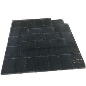 Mycare — plateau de service en marbre naturel, carré, blanc, vert et noir - Product Image 5