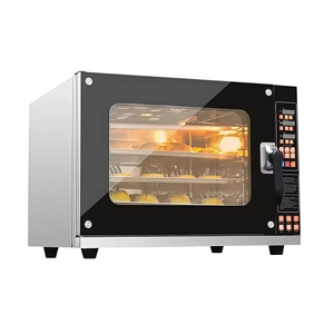 Four à convection électrique de comptoir 4 plateaux 4,5 kW 220 V, mini-four multifonction, état neuf, équipement de boulangerie, modèle <span class=keywords><strong>2022</strong></span> - Product Image 4