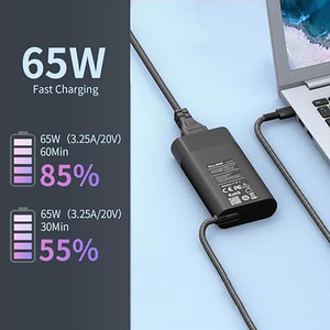 65W Energy Saving Type-C Charger For HP Notebook, 19.5V 3.33A, Eco Friendly EU Standard Universal <b>Plug</b> - Product Image 3