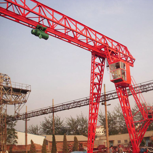 10 Ton Truss Type Outdoor Gantry Crane Single Girder Electric Hoist Motor Factory Price