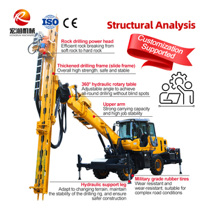 Mô-men xoắn cao thu thập thông tin DTH Giàn Khoan cho nền tảng hỗ trợ thoát nước đường hầm và lỗ Neo làm việc - Product Image 3