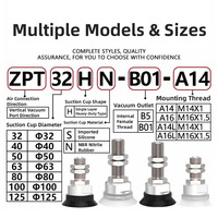 Support à ventouse robuste série JD EOAT ZPT ZPT-40 125, actionneur de main robotique, élévateur haute performance, raccord pneumatique