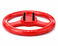 Volant de direction en plastique rouge LECHUANG LC-SW240 240 mm pour machine d'amusement à monnayeur pour enfants