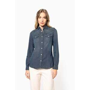 Top in Denim K518 da donna abbigliamento comodo ed elegante - Product Image 1