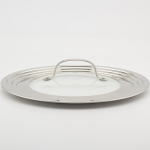 Couvercle universel en verre trempé en acier inoxydable 201 pour casseroles et poêles pour ustensiles de cuisine en acier inoxydable multidimensionnel - Product Image 3