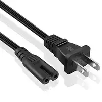 Сетевой кабель питания переменного тока с 2 зубцами, 6 футов, шнур с 2 слотами для зарядного устройства для ноутбуков HP, Dell, Samsung, Sony, Asus, Toshiba, СВЕТОДИОДНЫЙ монитор