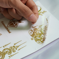 Impression personnalisée par transfert de feuille d'or à chaud, découpe UV DTF, étiquette d'emballage 3D personnalisée, logo créatif, autocollant en vinyle pour gobelet