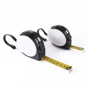 Black&White Measuring Tools Large Size 7.5Mx25MM Steel Tape Measure with Rubber Strap
