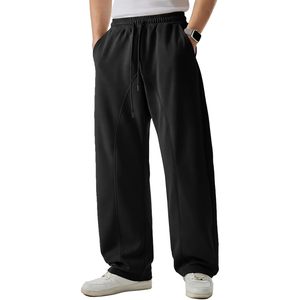 Men's Casual Baggy Pants Wide Leg Breathable <b>Joggers</b> With Pockets Streetwear Travel Pants - Product Image 1