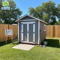 Abri de jardin en composite bois-plastique (WPC) sur mesure pour resorts, campings, villas, usage commercial, OEM, maison modulaire en vrac, étanche