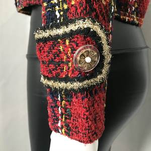 Cappotti da <span class=keywords><strong>donna</strong></span> a caldo Plaid doppiopetto con colletto Slim-fit <span class=keywords><strong>blazer</strong></span> personalizzato <span class=keywords><strong>blazer</strong></span> <span class=keywords><strong>Tweed</strong></span> <span class=keywords><strong>blazer</strong></span> da <span class=keywords><strong>donna</strong></span> - Product Image 6