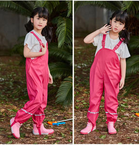 Pantalon de pluie ajustable pour enfants, imperméable, résistant à la saleté, réfléchissant, pour les sorties par temps de pluie et les événements en plein air - Product Image 5