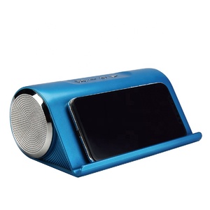 LP-V9 High Quality Super Bass Aluminum Alloy Speaker With Stand Mobile Phone Holder With Metal <strong>Fm</strong> <strong>Radio</strong> Blue Toothe Speaker - Product Image 2