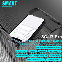 Lunettes Intelligentes SG17 Pro avec Traduction IA en Temps Réel, Écran Tactile, Audio, Chargement Type-C, Contrôle Tactile, Protection Solaire