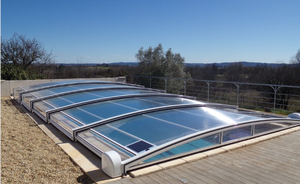Abri <span class=keywords><strong>de</strong></span> <span class=keywords><strong>piscine</strong></span> à énergie <span class=keywords><strong>solaire</strong></span> avec fonction <span class=keywords><strong>de</strong></span> motorisation - Product Image 2