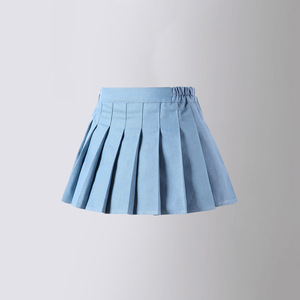 Vestido para Niña, Falda Plisada de Mezclilla para Adolescentes, Versión Coreana para Uniformes de Cuatro Estaciones, Falda de Tenis Corta Plisada para Niñas - Product Image 2