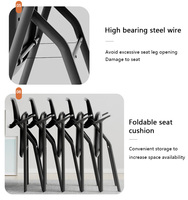 Chaises de formation pliantes modernes en maille pour bureau, avec accoudoirs réglables et tablette d'écriture pivotante, idéales pour la maison, le bureau et les salles de réunion